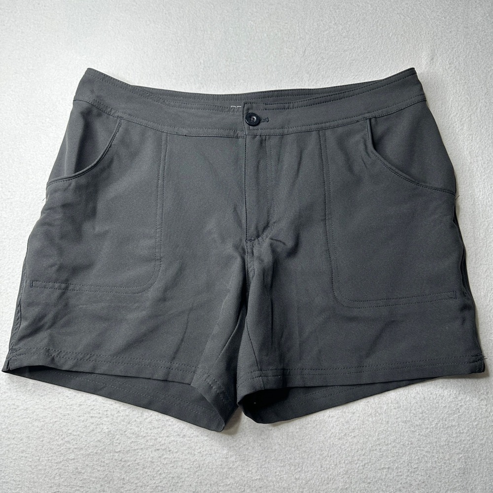Reel Legends Womens Shorts Size 10 Black Outdoor Hiking Fishing Quick Dry